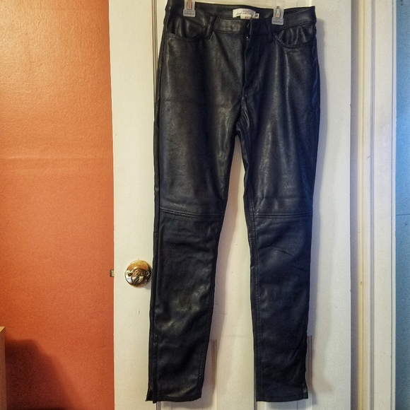 H&M Pants - Black Faux Leather High Quality Style Pants H&M 6